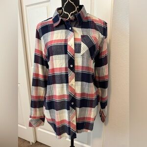 Idyllwind Plaid Button-Up Shirt in Pink and Blue - NWT size small, runs big